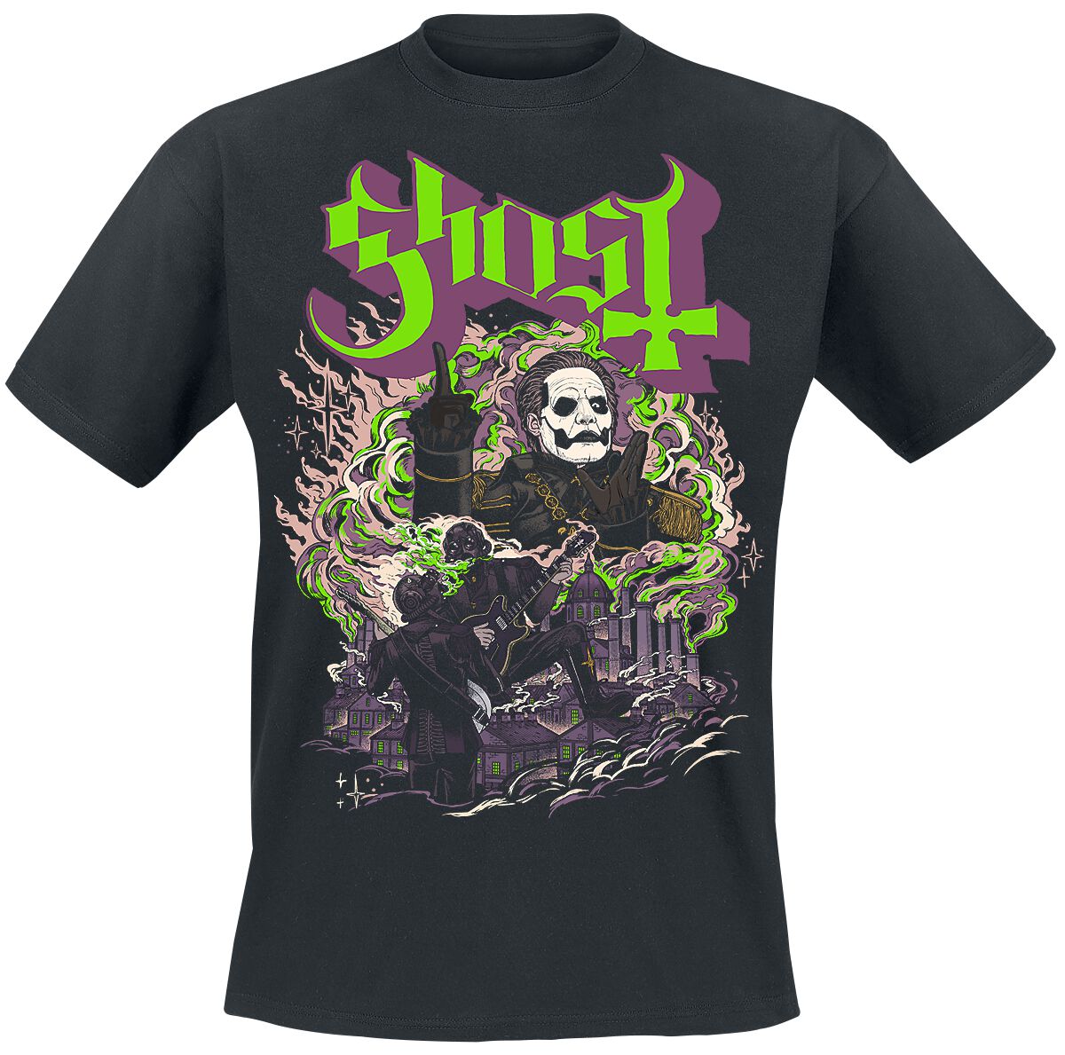 Ghost T-Shirt - FOG - YK - S bis 4XL - für Männer - Größe XXL - schwarz  - Lizenziertes Merchandise! von Ghost