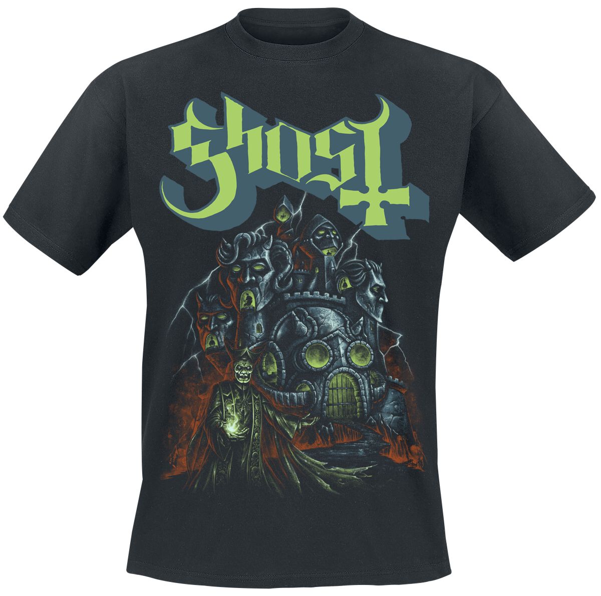 Ghost T-Shirt - Ghoul Castle - S bis 4XL - für Männer - Größe XL - schwarz  - Lizenziertes Merchandise! von Ghost