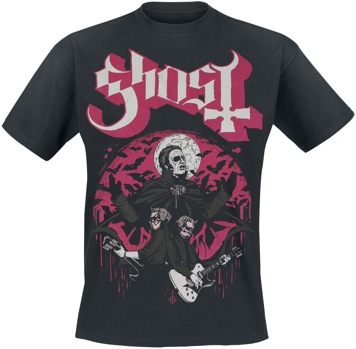 Ghost T-Shirt - Guitars - 3XL bis 4XL - für Männer - Größe 4XL - schwarz  - Lizenziertes Merchandise! von Ghost