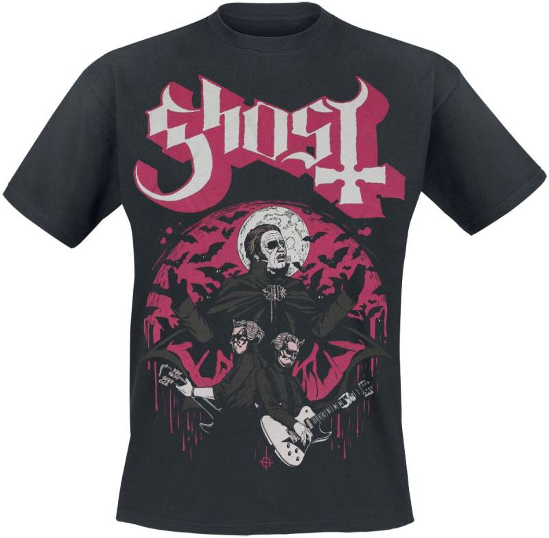 Ghost T-Shirt - Guitars - 3XL bis 4XL - für Männer - Größe 4XL - schwarz  - Lizenziertes Merchandise! von Ghost