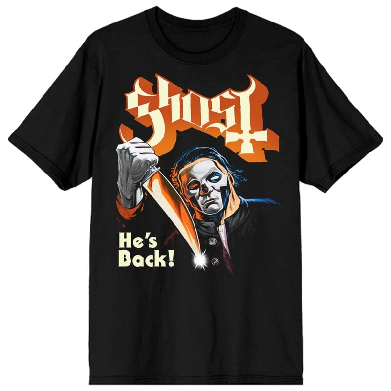 Ghost T-Shirt - He's Back - S bis 4XL - für Männer - Größe S - schwarz  - Lizenziertes Merchandise! von Ghost