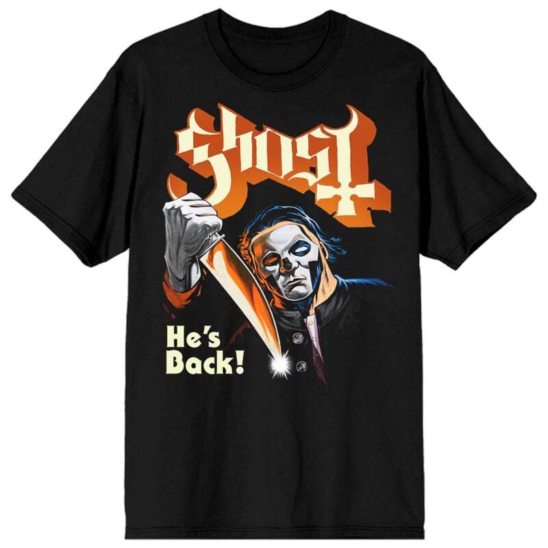 Ghost T-Shirt - He's Back - S bis 4XL - für Männer - Größe S - schwarz  - Lizenziertes Merchandise! von Ghost