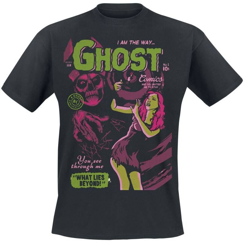 Ghost T-Shirt - Jiggalo Of Megiddo Comic - S bis 4XL - für Männer - Größe S - schwarz  - Lizenziertes Merchandise! von Ghost