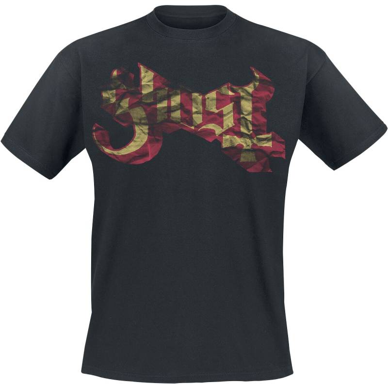 Ghost T-Shirt - Large Logo - S bis XXL - für Männer - Größe S - schwarz  - Lizenziertes Merchandise! von Ghost