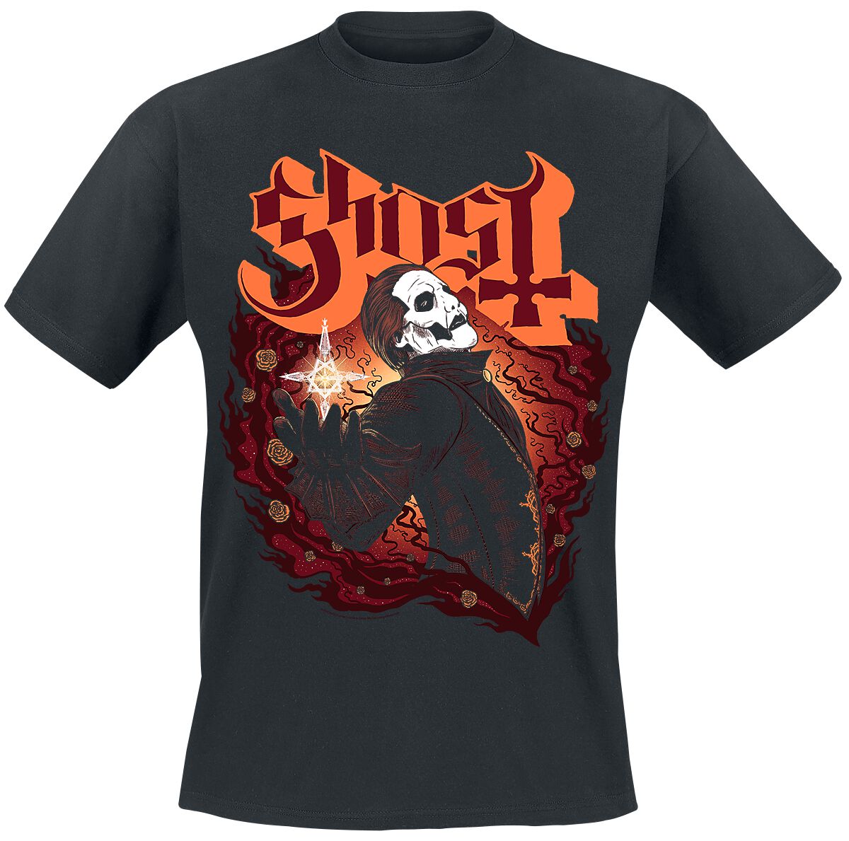 Ghost T-Shirt - Papa 4 Star - SD - S bis 4XL - für Männer - Größe 4XL - schwarz  - Lizenziertes Merchandise! von Ghost