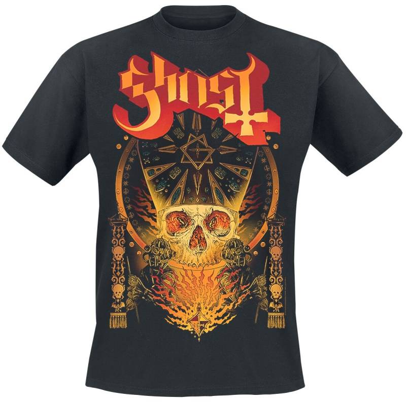 Ghost T-Shirt - Papa Flames - S bis 4XL - für Männer - Größe L - schwarz  - Lizenziertes Merchandise! von Ghost