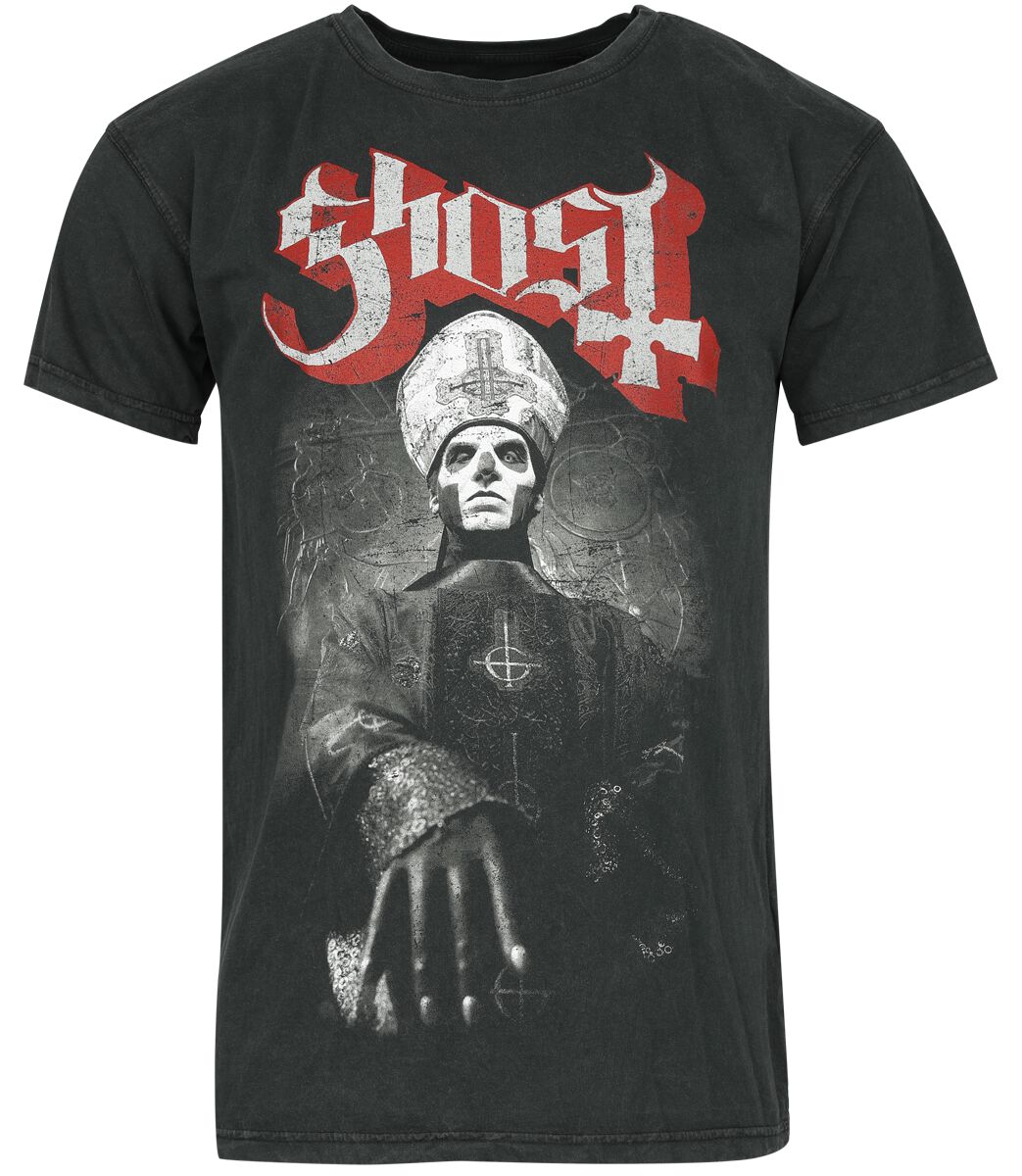 Ghost T-Shirt - Papa Ring - S bis 4XL - für Männer - Größe S - anthrazit  - Lizenziertes Merchandise! von Ghost