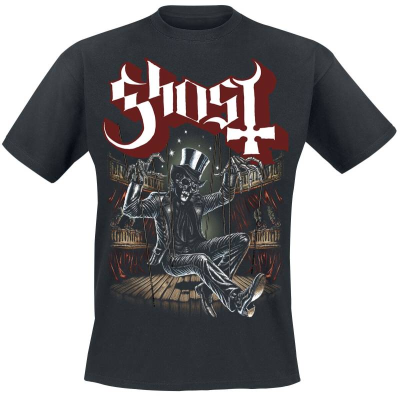 Ghost T-Shirt - Pull The Strings - S bis 5XL - für Männer - Größe L - schwarz  - Lizenziertes Merchandise! von Ghost