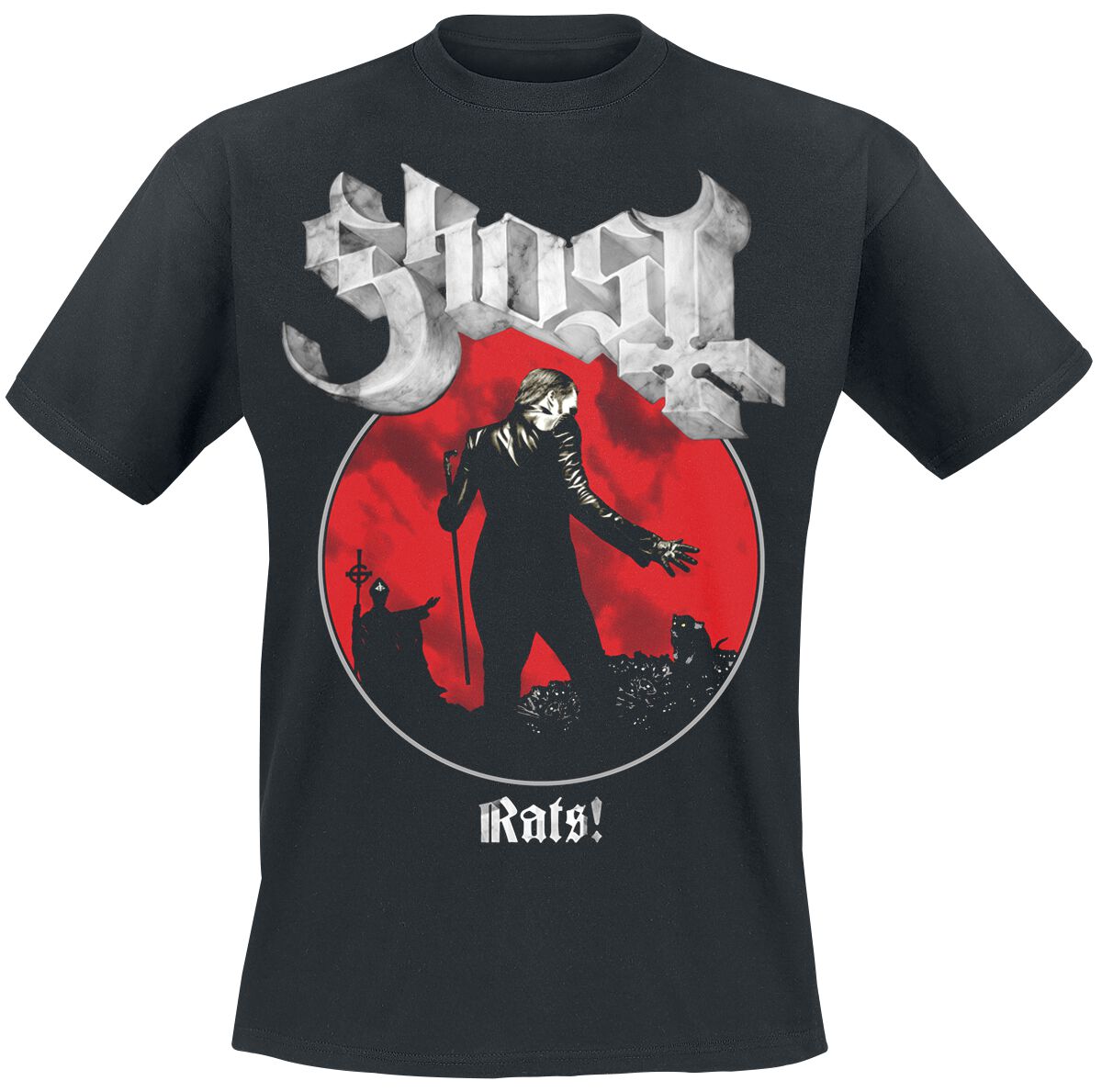 Ghost T-Shirt - Rats Admat - S bis XXL - für Männer - Größe L - schwarz  - Lizenziertes Merchandise! von Ghost