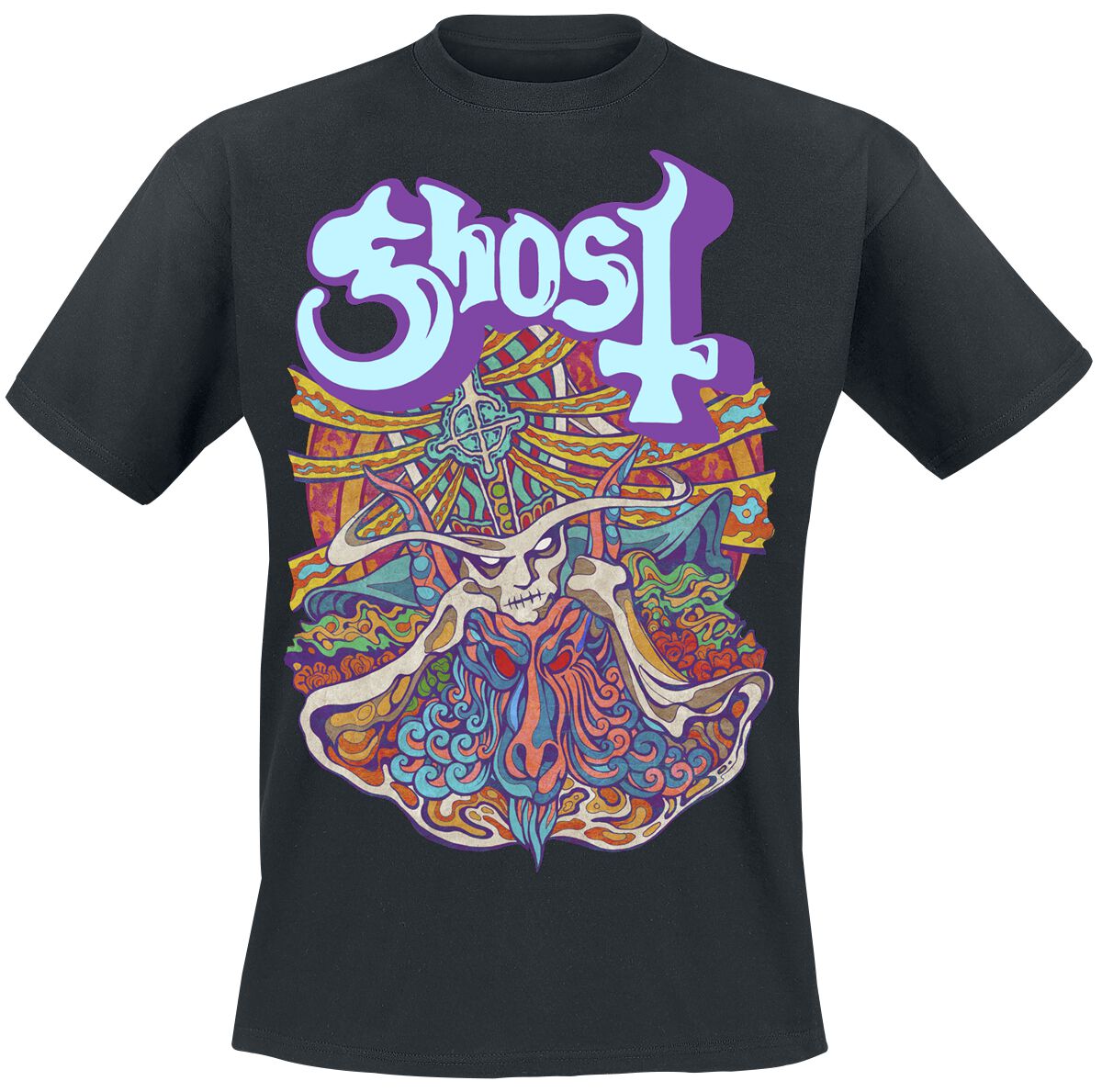 Ghost T-Shirt - Satanic Panic - S bis XXL - für Männer - Größe S - schwarz  - Lizenziertes Merchandise! von Ghost