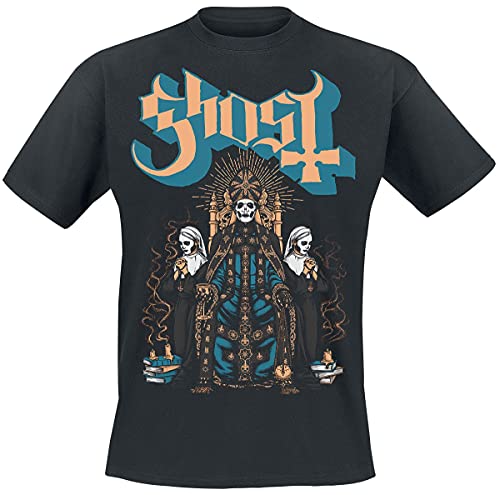 Ghost Throne Männer T-Shirt schwarz XL 100% Baumwolle Band-Merch, Bands von Ghost