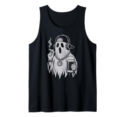 Ghost Beer Halloween Zigarette Hip Hop Männer Frauen Tank Top von GhostAxis1
