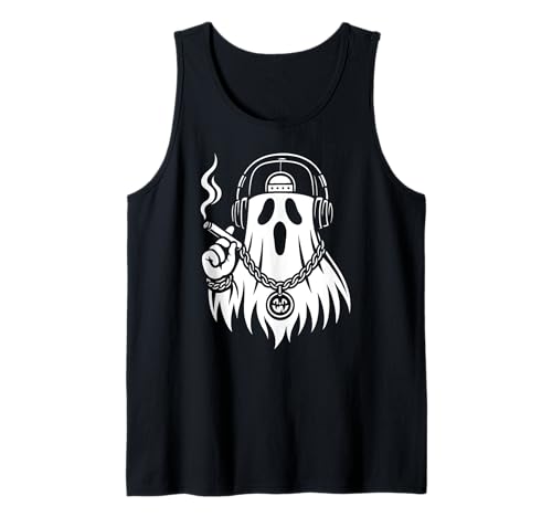 Ghost Halloween Musik Zigarette Hip Hop Männer Frauen Tank Top von GhostAxis1