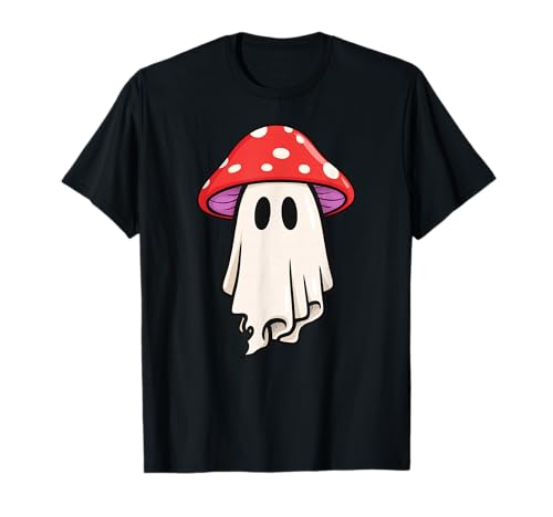 Lustiger Geist Halloween Pilz Jungen Mädchen Kinder T-Shirt von GhostAxis1