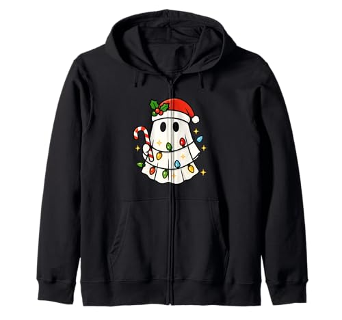 Lustiger Geist Halloween Weihnachten Frohe Weihnachten Jungen Mädchen Kinder Kapuzenjacke von GhostAxis1