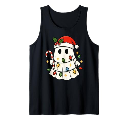 Lustiger Geist Halloween Weihnachten Frohe Weihnachten Jungen Mädchen Kinder Tank Top von GhostAxis1