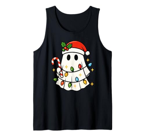 Lustiger Geist Halloween Weihnachten Frohe Weihnachten Jungen Mädchen Kinder Tank Top von GhostAxis1