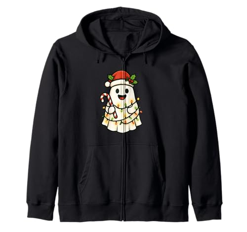 Lustiger Geist Weihnachten Halloween Frohe Weihnachten Jungen Mädchen Kinder Kapuzenjacke von GhostAxis1