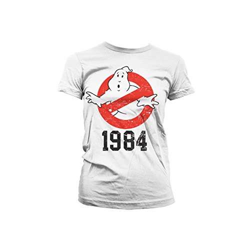 Ghostbusters Officially Licensed Merchandise 1984 Girly T-Shirt (White), XX-Large von Ghostbusters