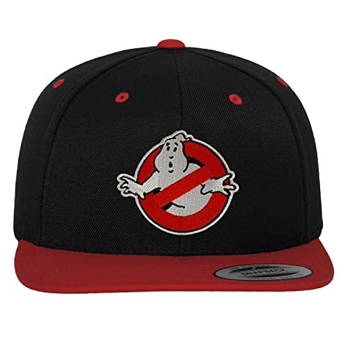 Ghostbusters Offizielles Lizenzprodukt Premium Snapback Cap (Schwarz-Rot), Einheitsgröße von Ghostbusters