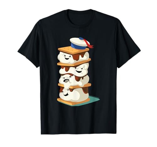 Ghostbusters Stay Puft Marshmallow Men S'mores Stack T-Shirt von Ghostbusters