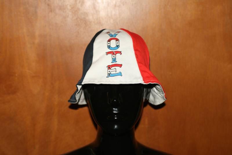 "60Er Jahre Twiggy Style "Vote" Hut Super Selten" von GhostownBoutique