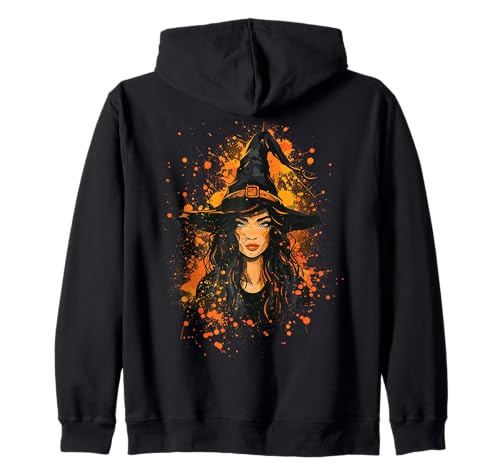 Gruselige Pin Up Hexe Halloween Pinup Girl Kapuzenjacke von Ghoulish halloween gifts