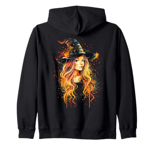 Gruselige Pin Up Hexe Halloween Pinup Girl Kapuzenjacke von Ghoulish halloween gifts