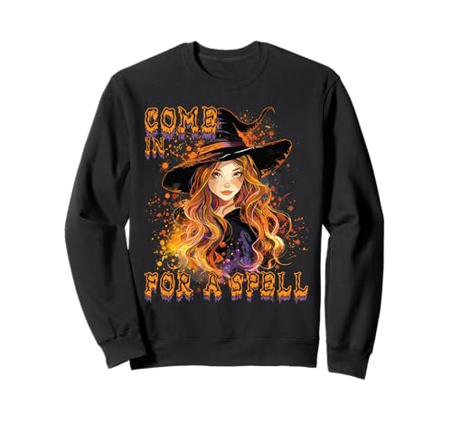 Gruselige Pin Up Hexe Halloween Pinup Girl Sweatshirt von Ghoulish halloween gifts