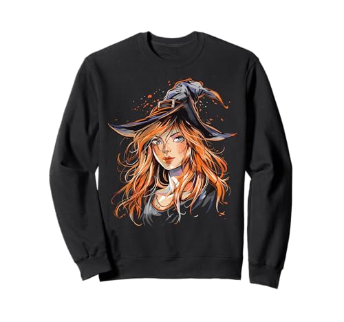 Gruselige Pin Up Hexe Halloween Pinup Girl Sweatshirt von Ghoulish halloween gifts
