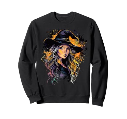 Gruselige Pin Up Hexe Halloween Pinup Girl Sweatshirt von Ghoulish halloween gifts