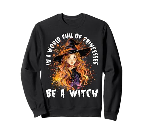 Gruselige Pin Up Hexe Halloween Pinup Girl Sweatshirt von Ghoulish halloween gifts