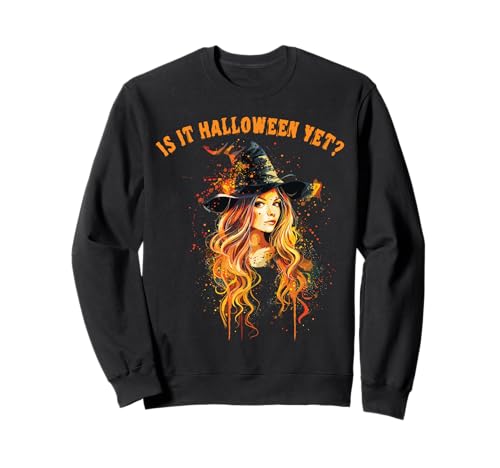 Gruselige Pin Up Hexe Halloween Pinup Girl Sweatshirt von Ghoulish halloween gifts