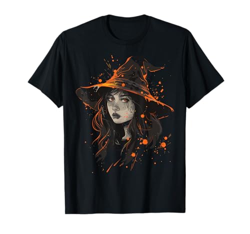 Gruselige Pin Up Hexe Halloween Pinup Girl T-Shirt von Ghoulish halloween gifts