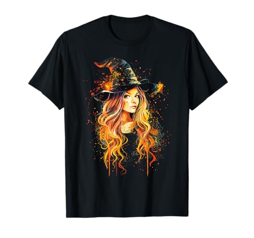 Gruselige Pin Up Hexe Halloween Pinup Girl T-Shirt von Ghoulish halloween gifts