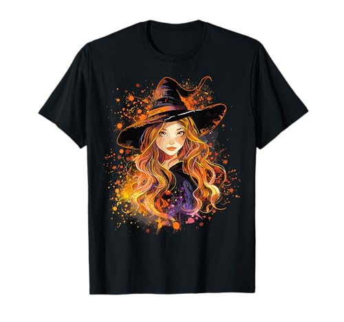 Gruselige Pin Up Hexe Halloween Pinup Girl T-Shirt von Ghoulish halloween gifts