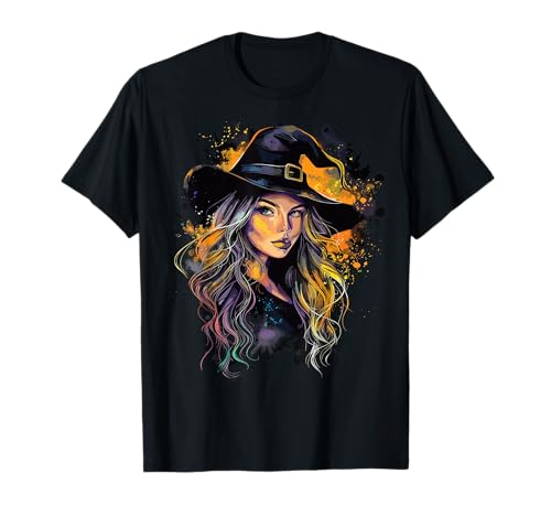 Gruselige Pin Up Hexe Halloween Pinup Girl T-Shirt von Ghoulish halloween gifts