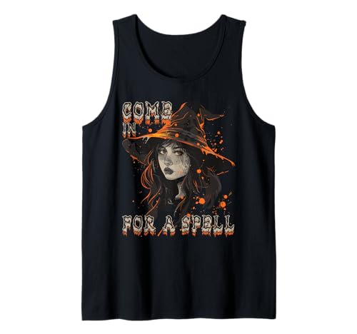 Gruselige Pin Up Hexe Halloween Pinup Girl Tank Top von Ghoulish halloween gifts