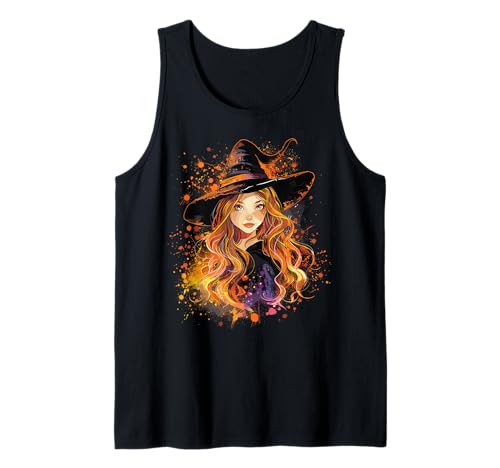 Gruselige Pin Up Hexe Halloween Pinup Girl Tank Top von Ghoulish halloween gifts