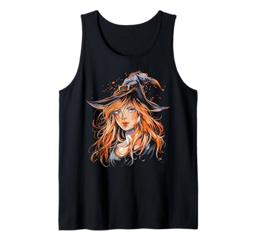 Gruselige Pin Up Hexe Halloween Pinup Girl Tank Top von Ghoulish halloween gifts