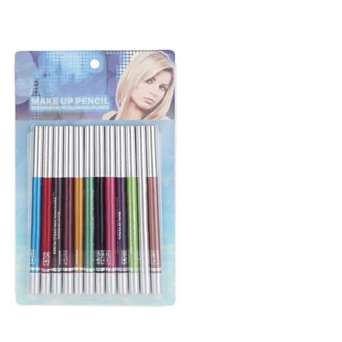 Ghzste 12 Farben Wasserdicht Langlebig Lidschatten Eyeliner Lipliner Bleistift Kosmetik Stift Make-Up Set von Ghzste