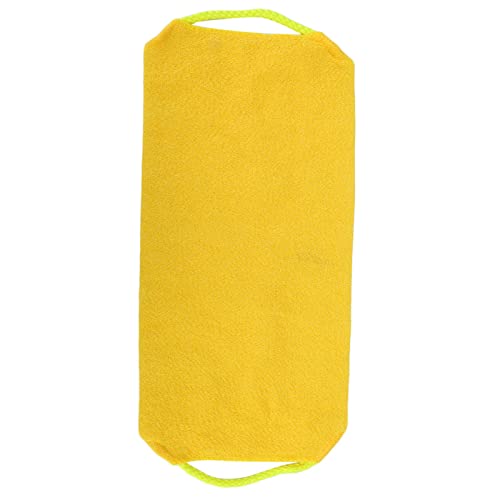 Ghzste Peeling-Reib-Waschlappen, Elastisch, für Dusche, Körperpeeling, Reinigung, Massage, Badetuch (Gelb) von Ghzste