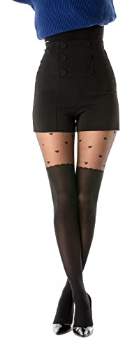 Gi&Gi Strumpfhose für Damen Muster,overknee strumpfhose damen Herz, Rot, 40-80 Den, Made in Italy Nr. 1624 l Gi&Gi Strumpfhose für Damen Muster,overknee strumpfhose damen Herz, Rot, 40-80 Den, Made in Italy Nr. 1624 l von Gi&Gi