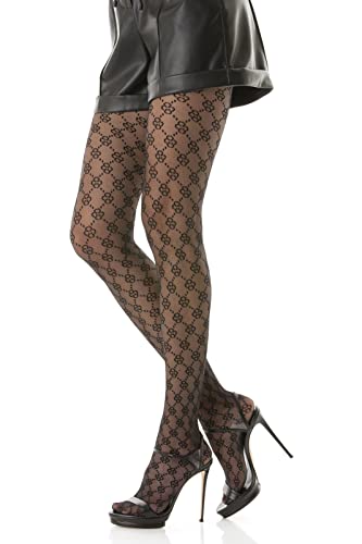 Gi&Gi Damenmode Fantasy Strumpfhose 40Den Extra Komfort Gute Qualität Made in Italy N.1594 (L/XL) von Gi&Gi