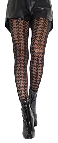 Gi&Gi Durchscheinende Strumpfhose 40 DEN mit Baumwoll-Zwickel für Damen gekennzeichnet Hahnentrittstrumpfhose wenn Optimismus in Mode ist. N.1396.., Schwarz , Small-Medium Gi&Gi Durchscheinende Strumpfhose 40 DEN mit Baumwoll-Zwickel für Damen gekennzeichnet Hahnentrittstrumpfhose wenn Optimismus in Mode ist. N.1396.., Schwarz , Small-Medium von Gi&Gi