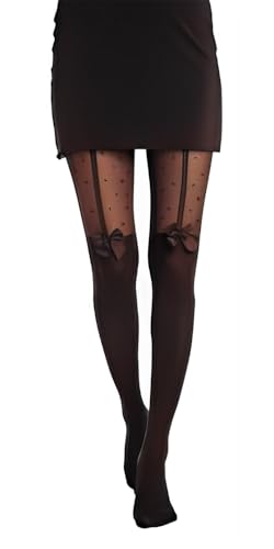Gi&Gi Damen-Strumpfhose mit Schleife 40/120 den, Schwarz , 36 Gi&Gi Damen-Strumpfhose mit Schleife 40/120 den, Schwarz , 36 von Gi&Gi
