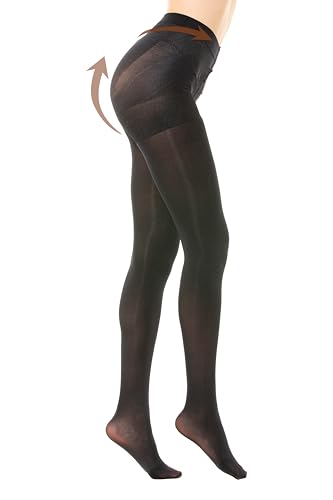 Gi&Gi Total Shaper Strumpfhose mit Punkten 20 40 80 DEN, mittlere Kompressionsstrumpfhose Denari (DE/NL/SE/PL, Alphanumerisch, L, XL, Regular, Regular, MATTSCHWARZ) von Gi&Gi