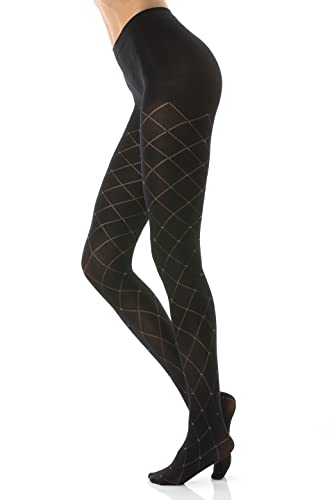 Gi&Gi strumpfhose schwarz glitzer, strumpfhose punkte schwarz 120 DEN N.1581 (schwarz, L/XL) von Gi&Gi