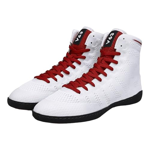 GiJQbFL Atmungsaktive Wrestling- und Boxschuhe für Herren, rutschfeste Kampftrainingsschuhe, High-Top-Fitness-Sneaker für Jugendliche GiJQbFL Atmungsaktive Wrestling- und Boxschuhe für Herren, rutschfeste Kampftrainingsschuhe, High-Top-Fitness-Sneaker für Jugendliche von GiJQbFL