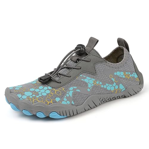 GiJQbFL Barfußschuhe für Damen und Herren mit breiter Zehenpartie zum Wandern, Walken und Schwimmen rutschfeste atmungsaktive und leichte Unisex-Wasserschuhe GiJQbFL Barfußschuhe für Damen und Herren mit breiter Zehenpartie zum Wandern, Walken und Schwimmen rutschfeste atmungsaktive und leichte Unisex-Wasserschuhe von GiJQbFL